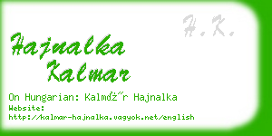 hajnalka kalmar business card